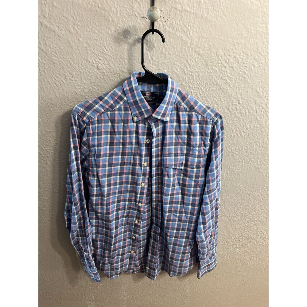 Vineyard vines womens‎ Plaid Slim Fit Buttoned up shirt Size XS